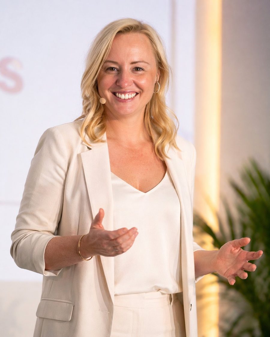Nicole Hopgood presenting